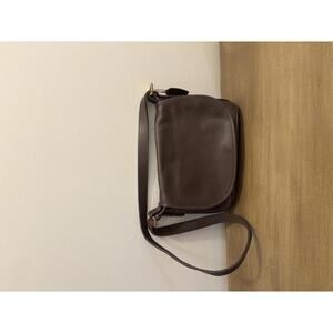 Designer Coach Brown Leather Shoulder Bag
